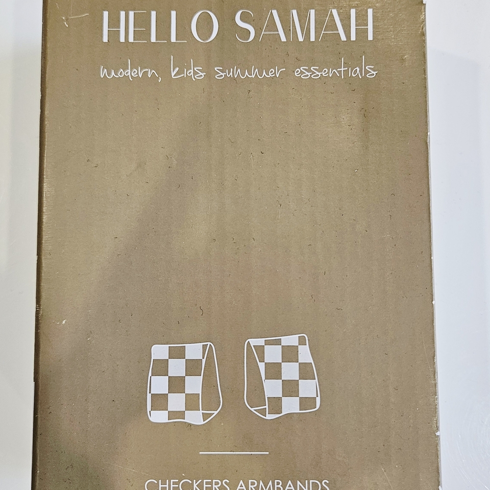 Checkers Armbands - Brown